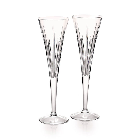 Reed & Barton Soho Crystal Champagne Flutes, Set of 2