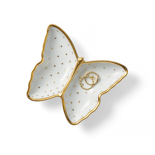 Herend Dot Butterfly Dish