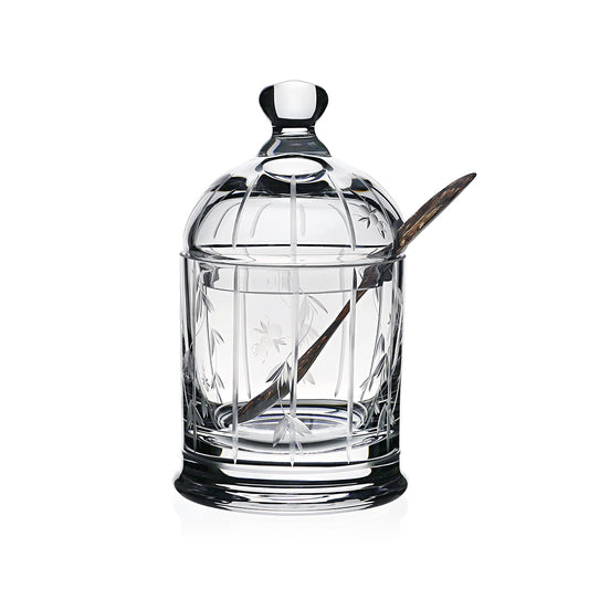 William Yeoward Crystal Abby Honey Jar with Spoon