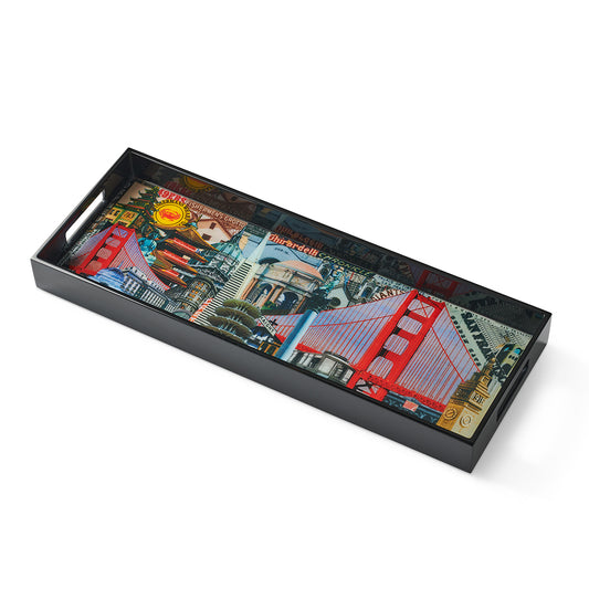 Gump's x Annie Modica San Francisco Lacquered Bar Tray