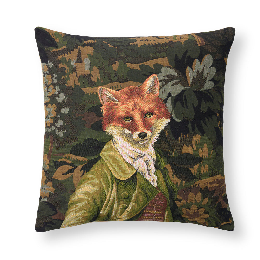 Woodland Fox Tapestry Pillow