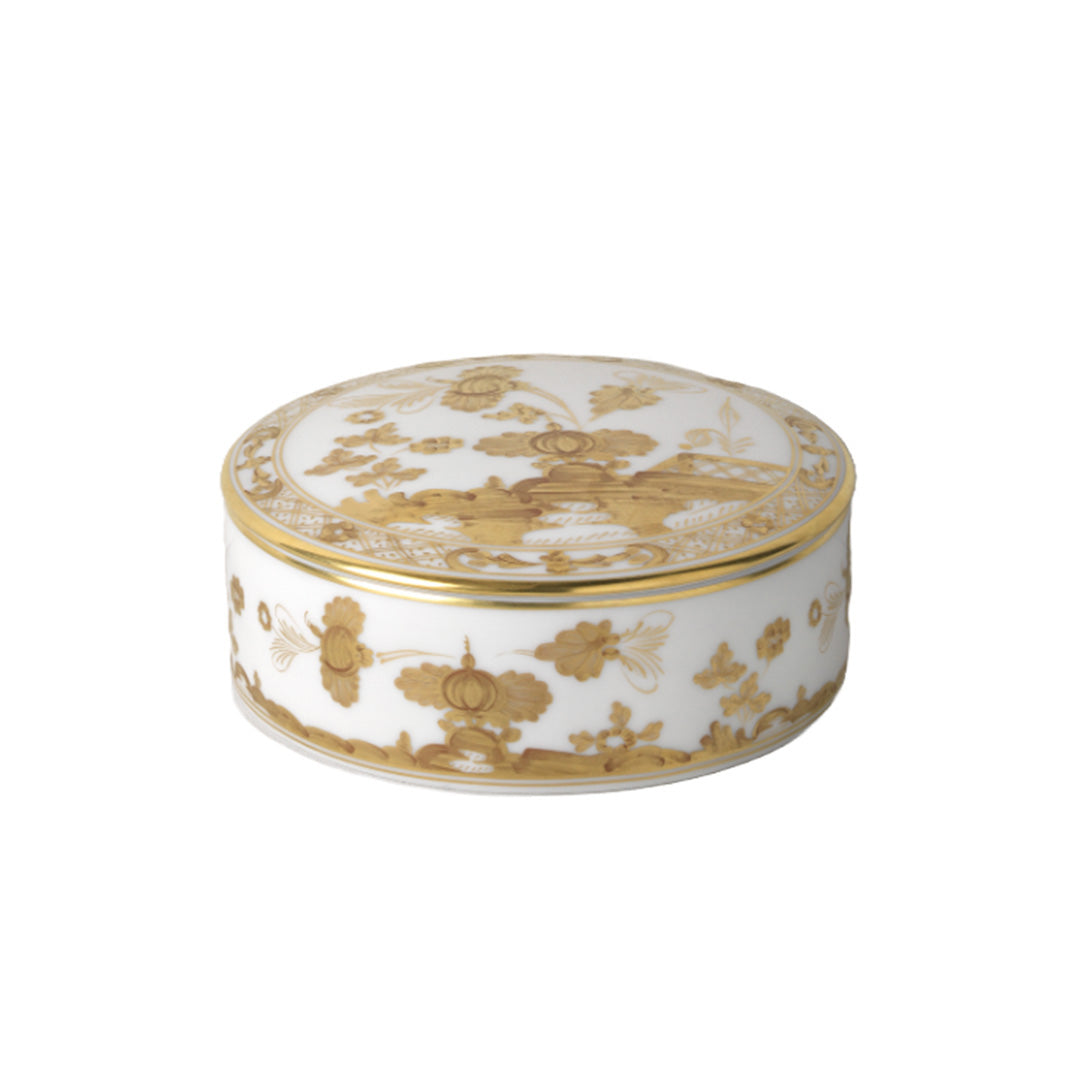 Ginori 1735 Oriente Italiano Round Box, Aurum