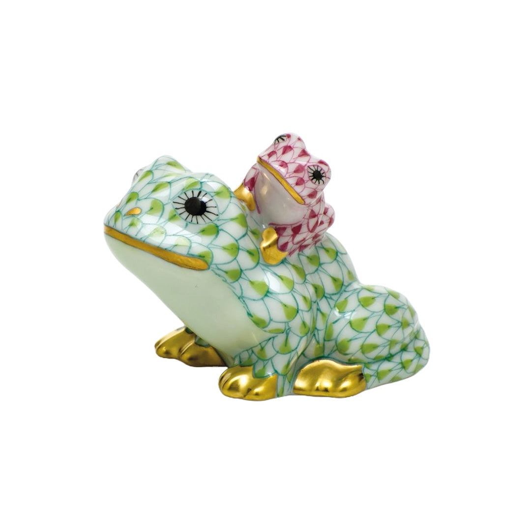 Mother & Baby Frog, Key Lime/Raspberry – Gump's