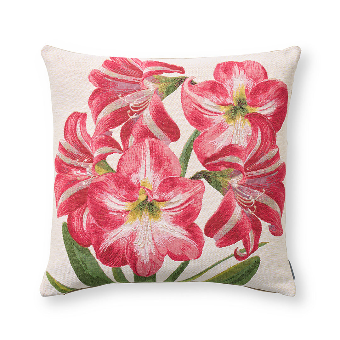 Gump's Amaryllis Pillow, Five Flowers