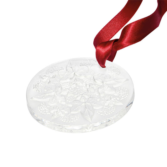 Lalique 2024 Lierre Ornament, Clear