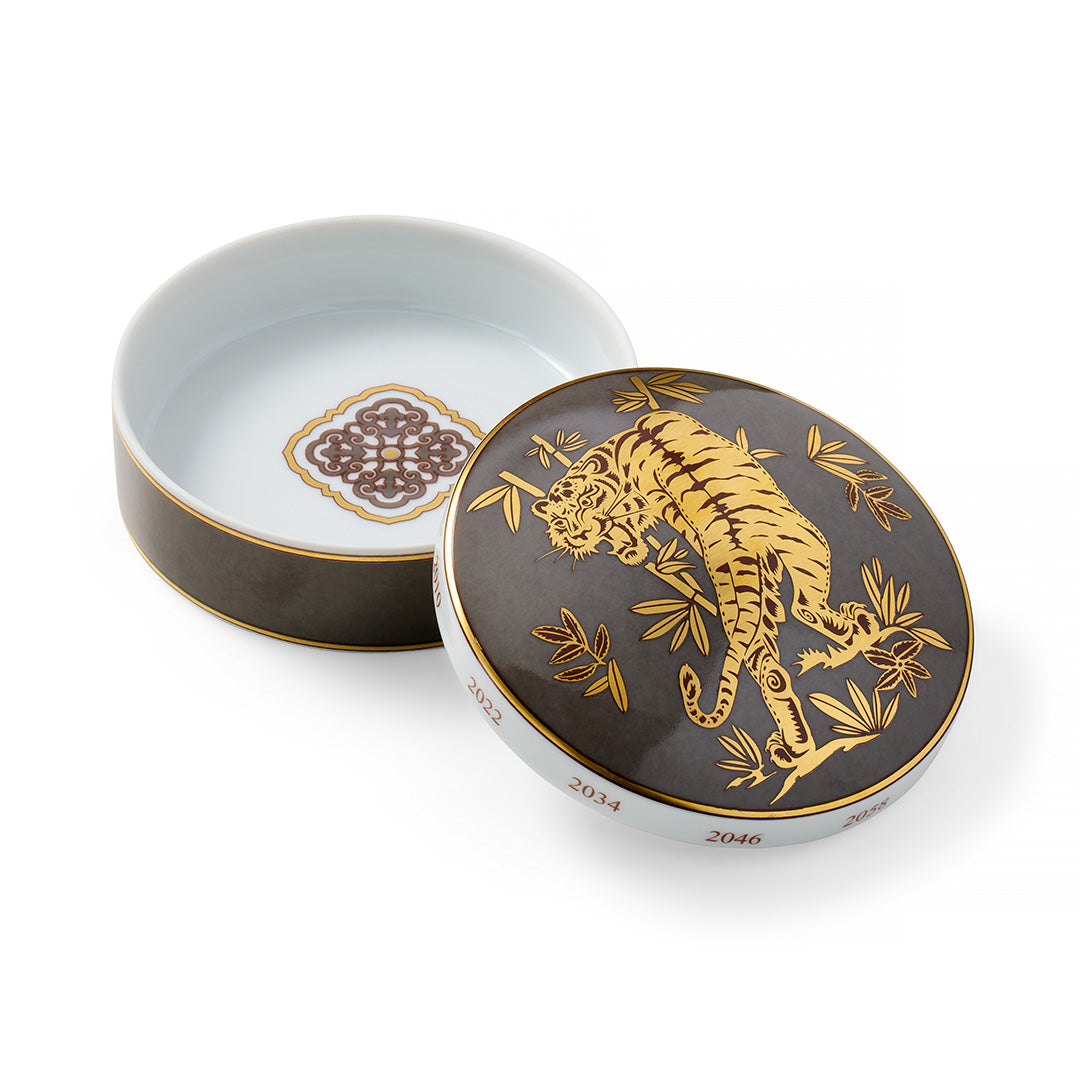 Vista Alegre Chinese Zodiac Tiger Box