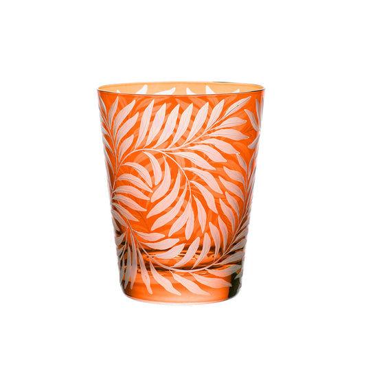 Artel Willow Single Old-Fashioned Glass, Orange