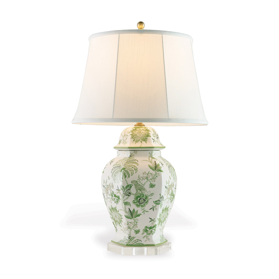 Braganza Hex Lamp, Green