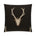 Woodland Buck Pillow, Black