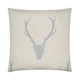 Woodland Buck Pillow, Ivory