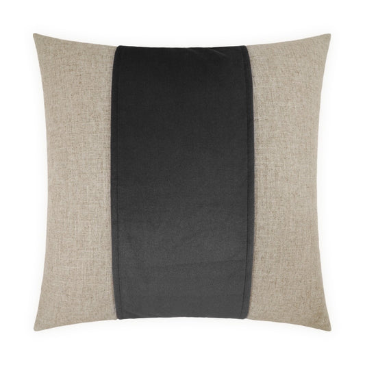 Jefferson Band Pillow, Charcoal