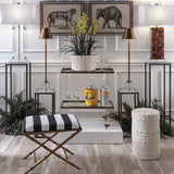 Palm Beach Stripe Bench