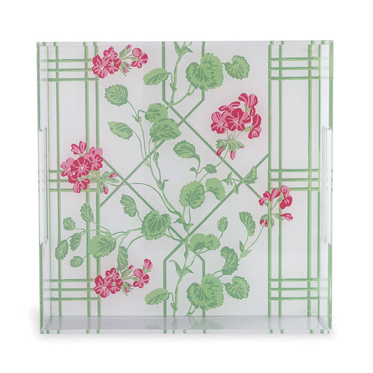 Geranium Trellis Tray