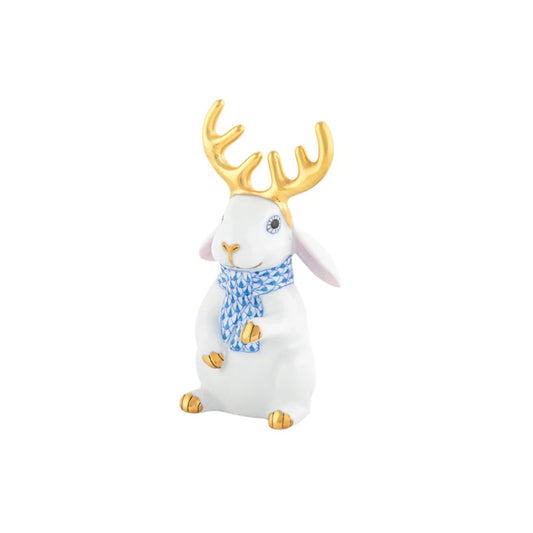 Herend Reindeer Rabbit, Blue