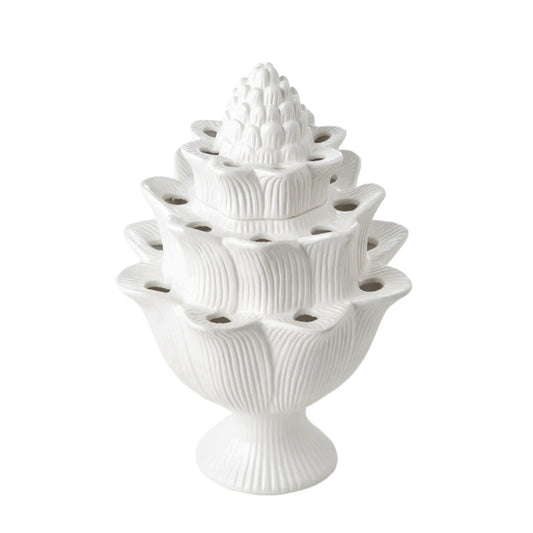 White Tulipiere Vase