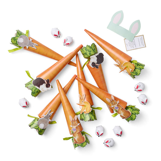 Carrot & Bunny Crackers, Set of 8