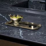 Striations Nut Bowl, Gold