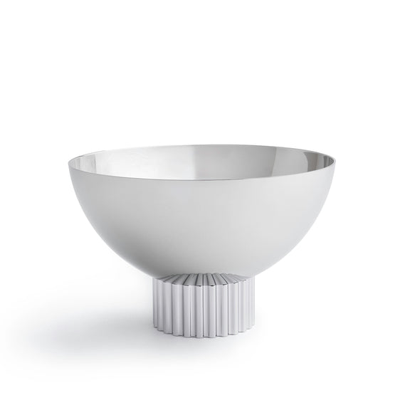 Anna New York Striations Nut Bowl, Silver