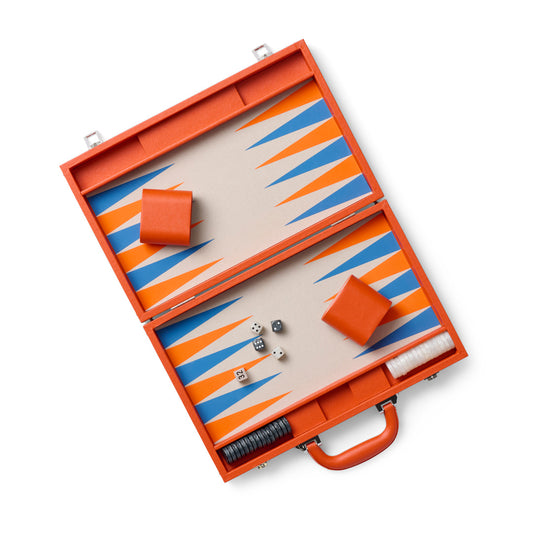 Orange Backgammon Set