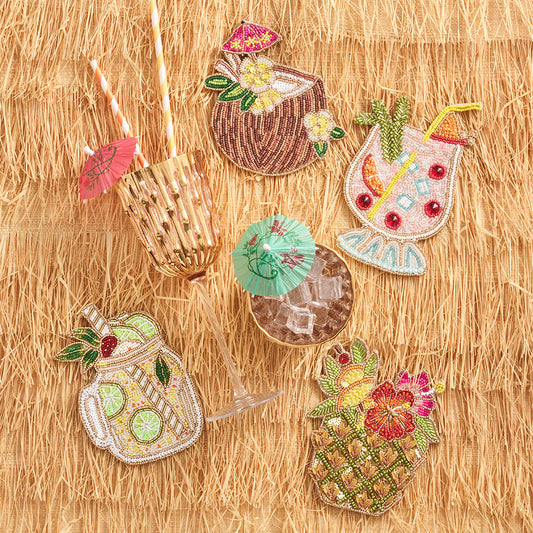 Happy Hour Cocktail Coasters, Set of 4