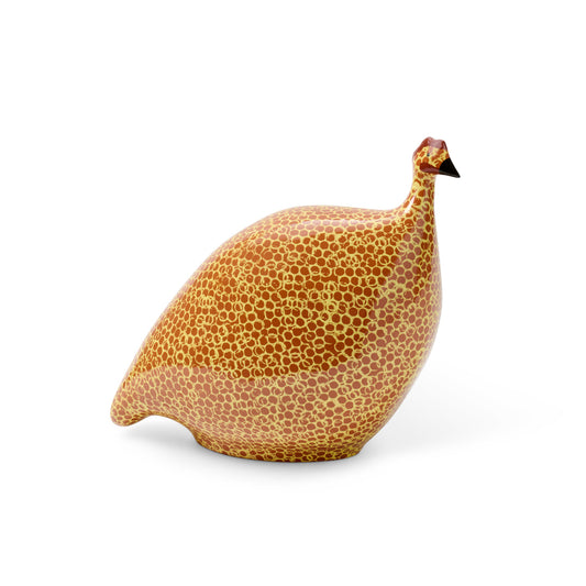 Yellow Speckled Guinea Hen, Large