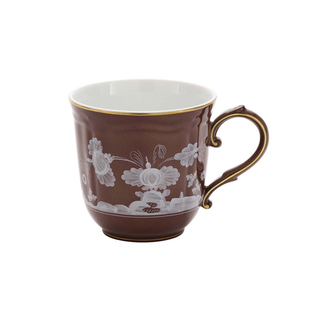 Ginori 1735 Oriente Italiano Coffee Mug, Castagna