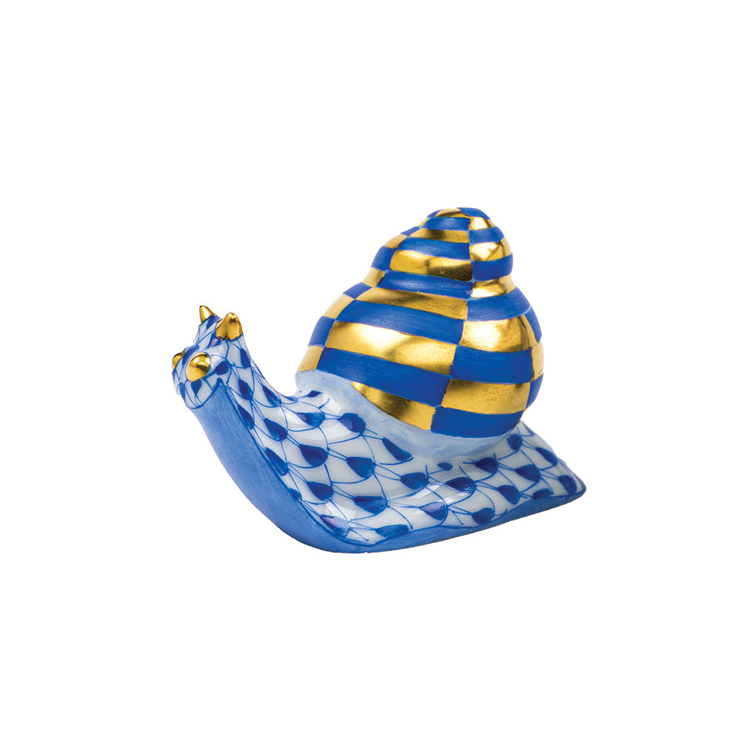 Herend Baby Snail, Sapphire