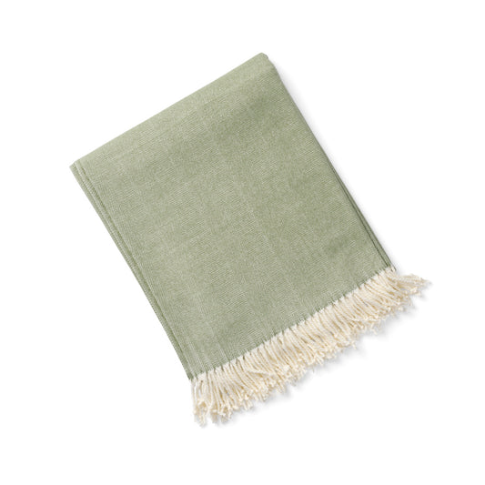 Charleston Herringbone Throw, Beach Grass