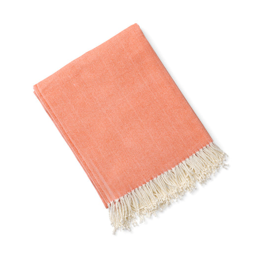 Charleston Herringbone Throw, Turmeric