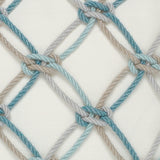 Rope Indoor/Outdoor Pillow, Aqua Lumbar