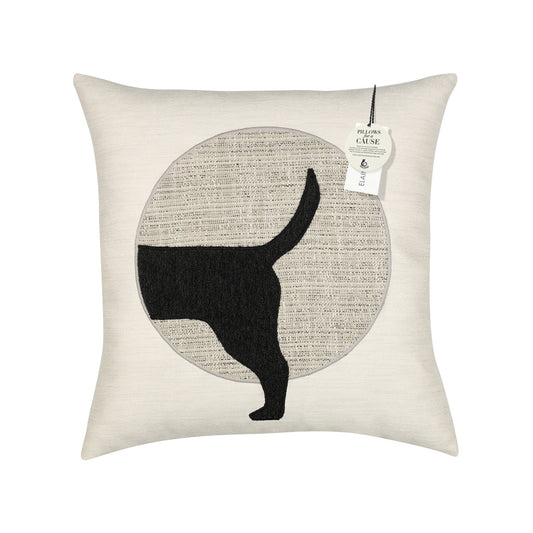 Elaine Smith Woof Indoor/Outdoor Pillow, Tail