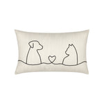 Elaine Smith Faithful Friends Indoor/Outdoor Pillow, Lumbar