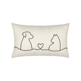 Elaine Smith Faithful Friends Indoor/Outdoor Pillow, Lumbar