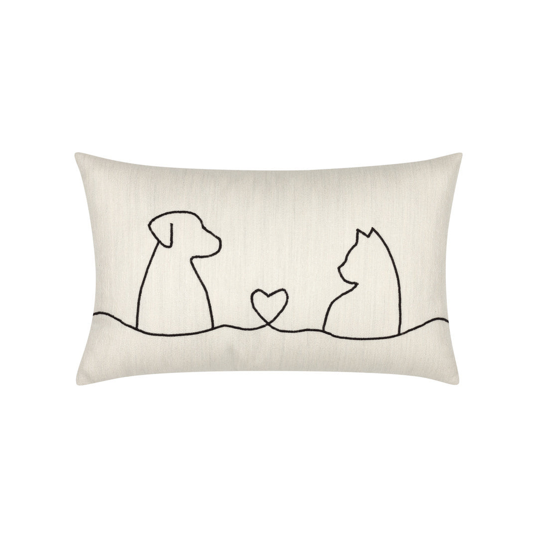 Elaine Smith Faithful Friends Indoor/Outdoor Pillow, Lumbar