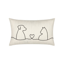 Elaine Smith Faithful Friends Indoor/Outdoor Pillow, Lumbar