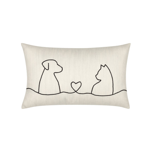 Elaine Smith Faithful Friends Indoor/Outdoor Pillow, Lumbar