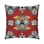 Elaine Smith Tropical Bee Indoor/Outdoor Pillow, Square