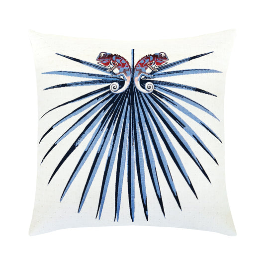 Elaine Smith Chameleon Capri Indoor/Outdoor Pillow, Square