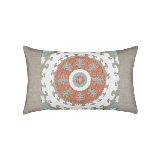Elaine Smith Suzani Oasis Indoor/Outdoor Pillow, Lumbar
