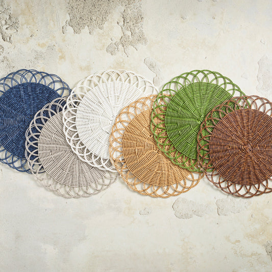 Blue Alfresco Placemats, Set of 4
