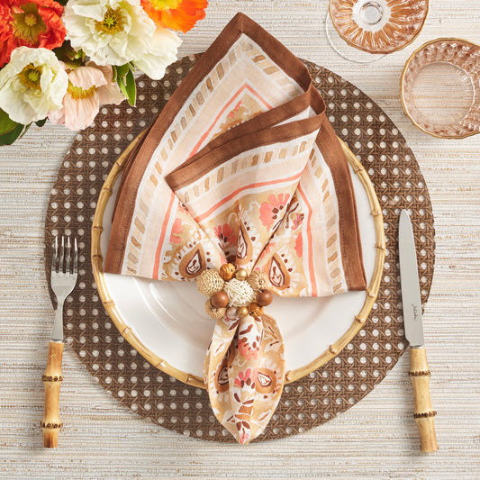 Brown Reed Placemats, Set of 4