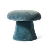 Blue Velvet Mushroom Stool