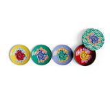 Big Flower Dessert Plates, Set of 4