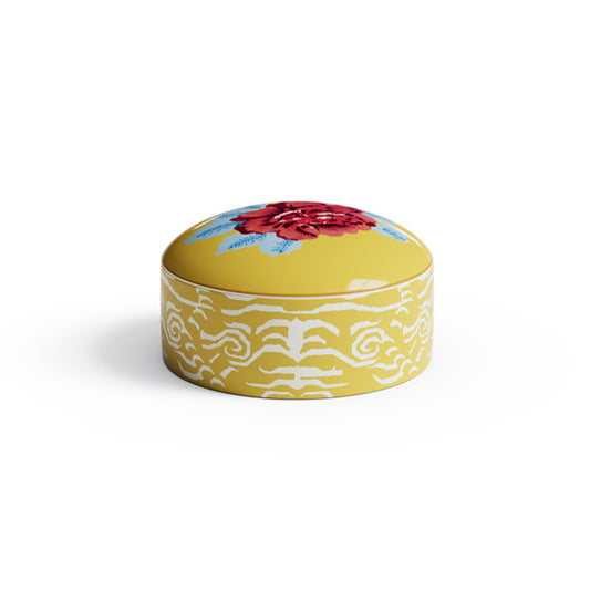 Lisa Corti Indian Tiger Trinket Box, Gold