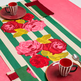 Nizam Stripes Table Runner, Green