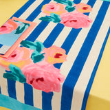 Nizam Stripes Table Runner, Blue