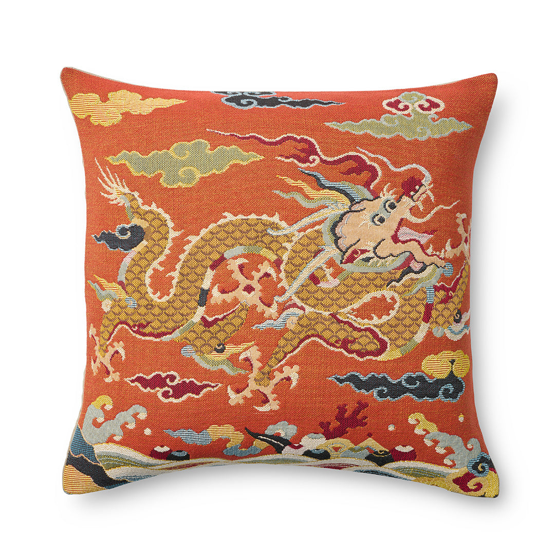 Imperial Dragon Tapestry Pillow