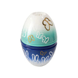 Bunnies & Butterflies Porcelain Nesting Egg