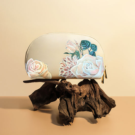 Floral Elegance Cosmetic Bag