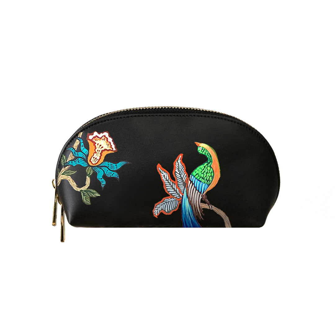 Alepel Bird Floral Cosmetic Bag
